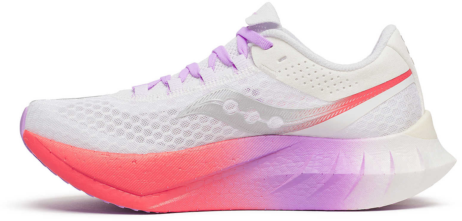 Saucony Endorphin Pro 4 Womens Running Shoes - White - Image 3