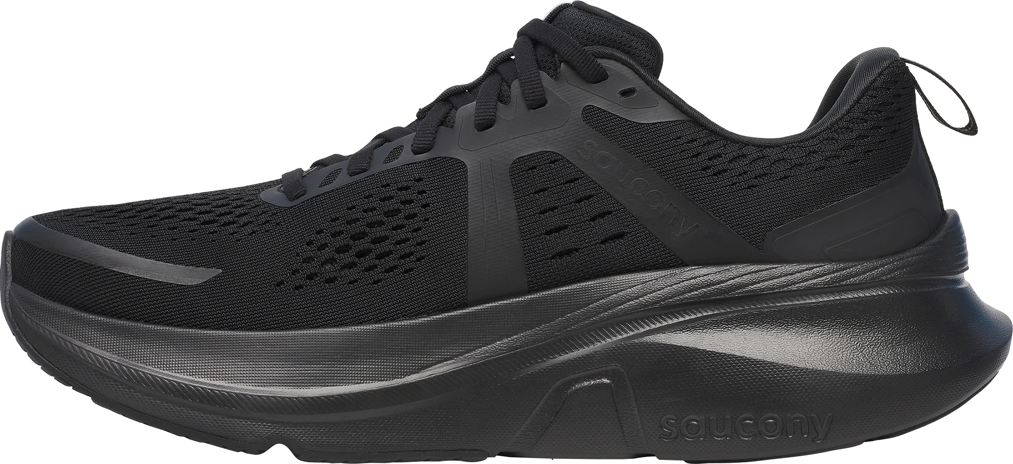 Saucony Guide 18 Mens Running Shoes - Black - Image 3
