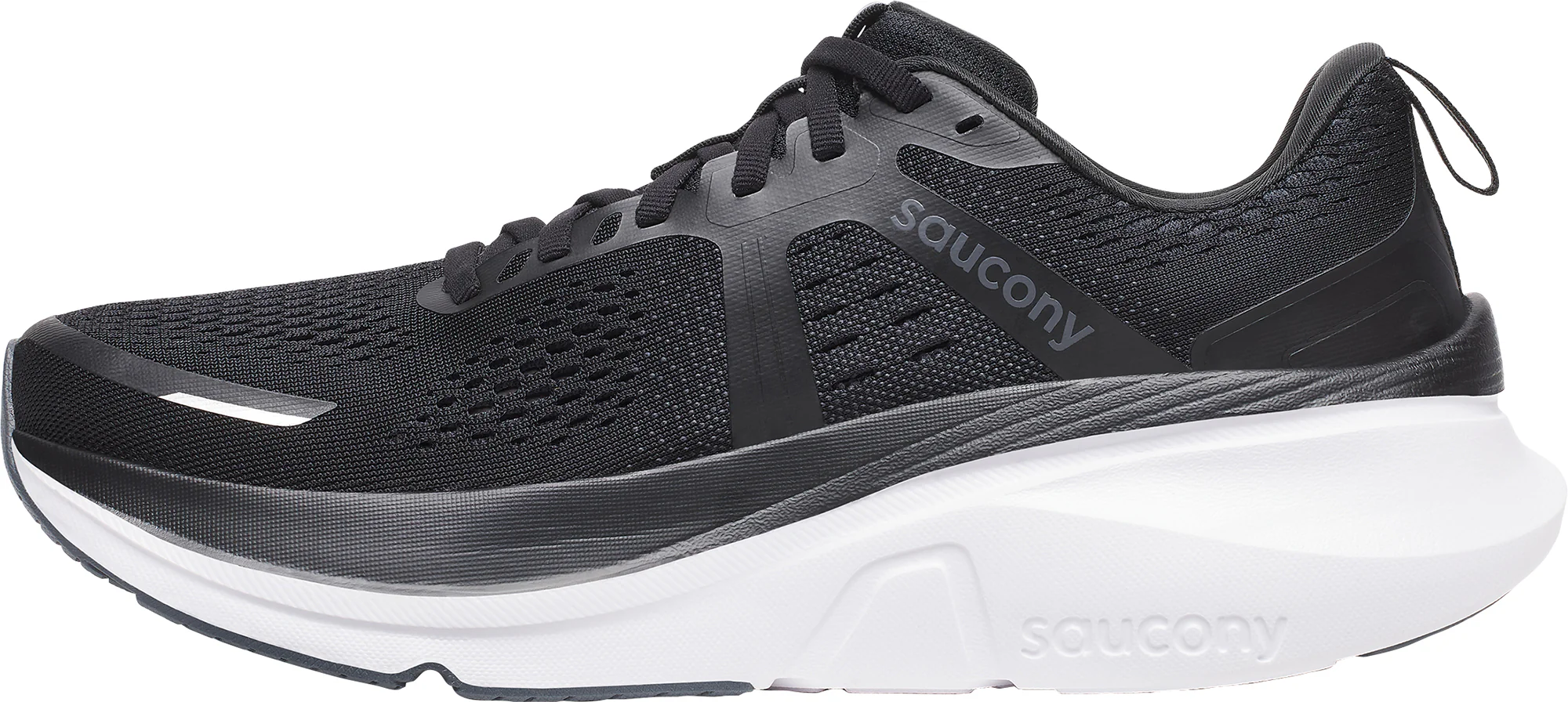 Saucony Guide 18 Mens Running Shoes - Black - Image 3