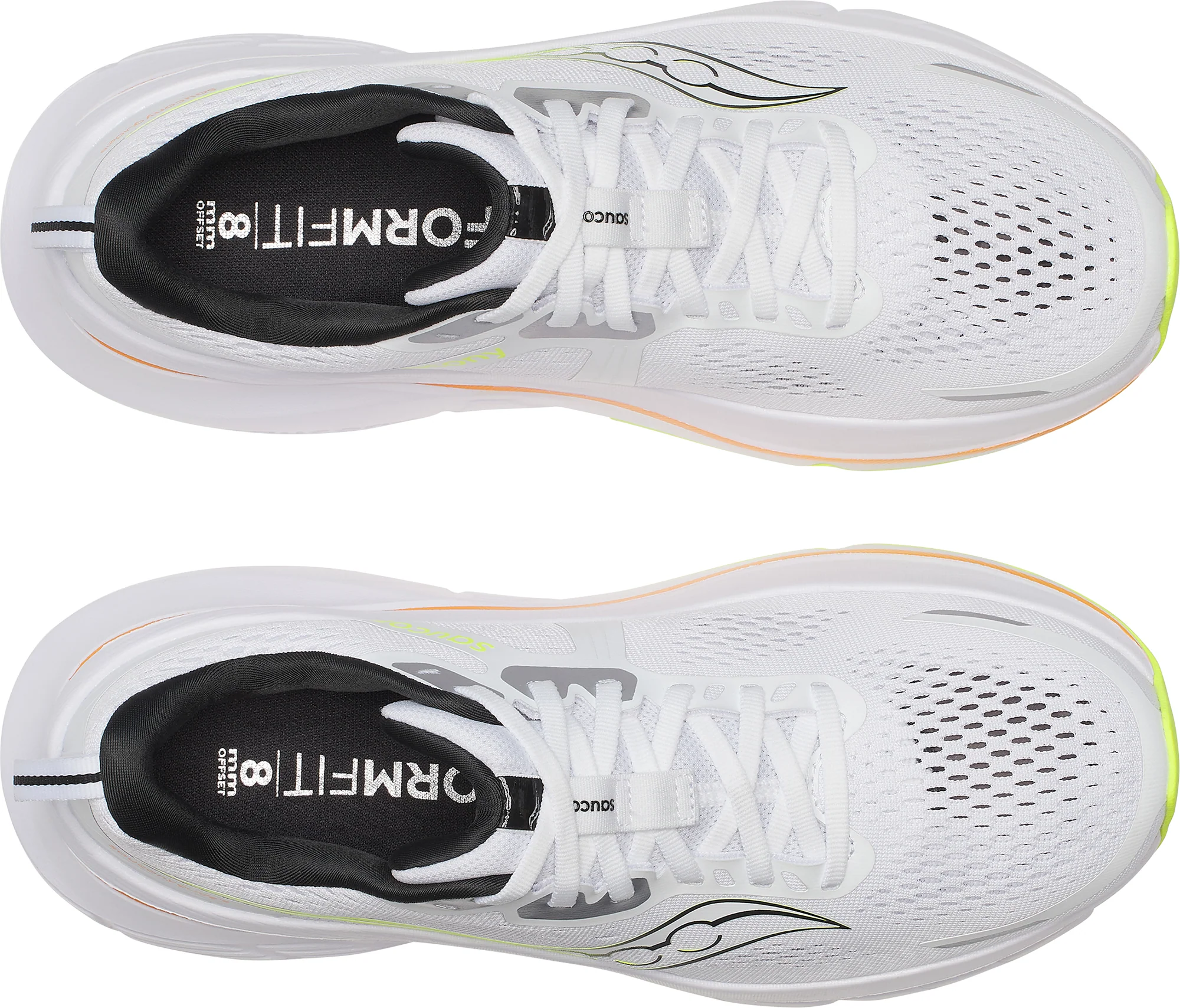 Saucony Guide 18 Mens Running Shoes - White - Image 4