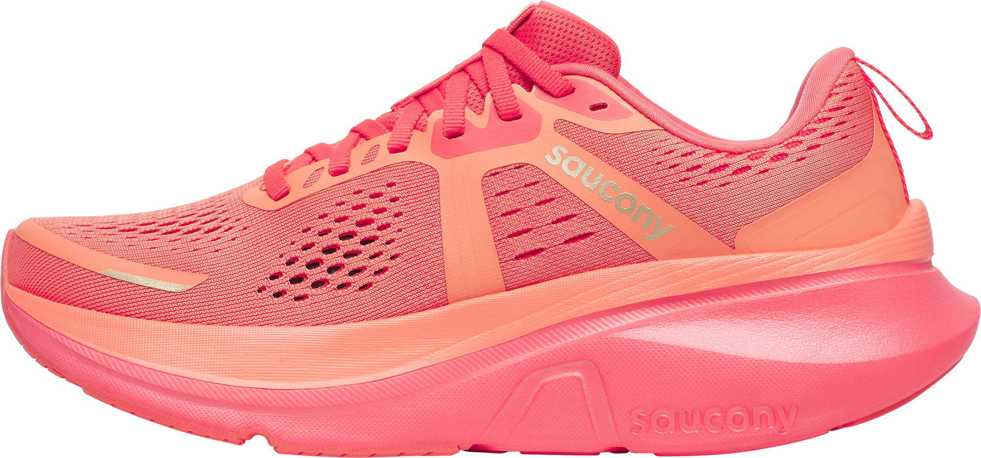 Saucony Guide 18 Womens Running Shoes - Pink - Image 3