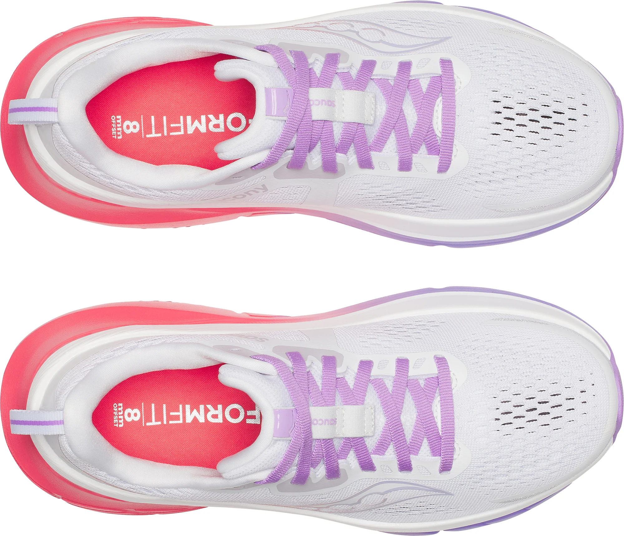 Saucony Guide 18 Womens Running Shoes - White - Image 4