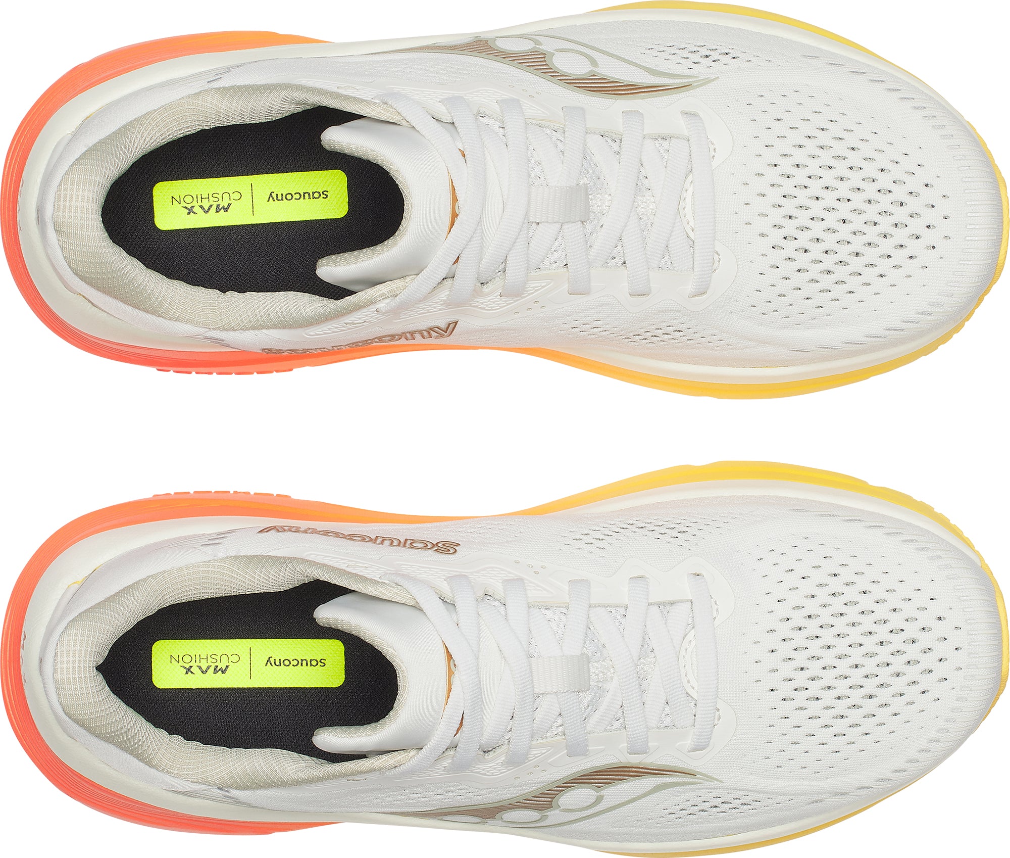Saucony Guide 19 Mens Running Shoes - White - Image 4