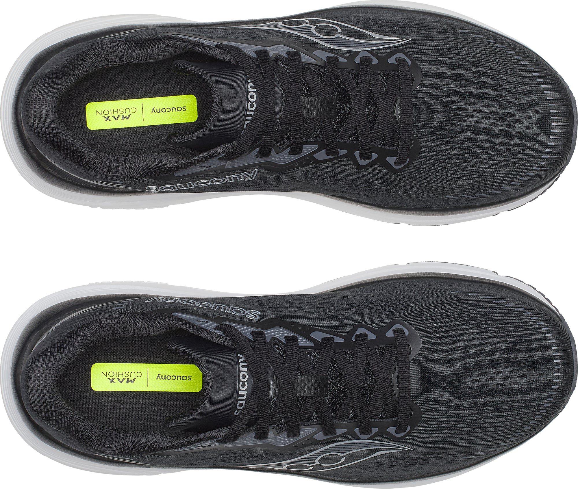 Saucony Guide 19 WIDE FIT Mens Running Shoes - Black - Image 4