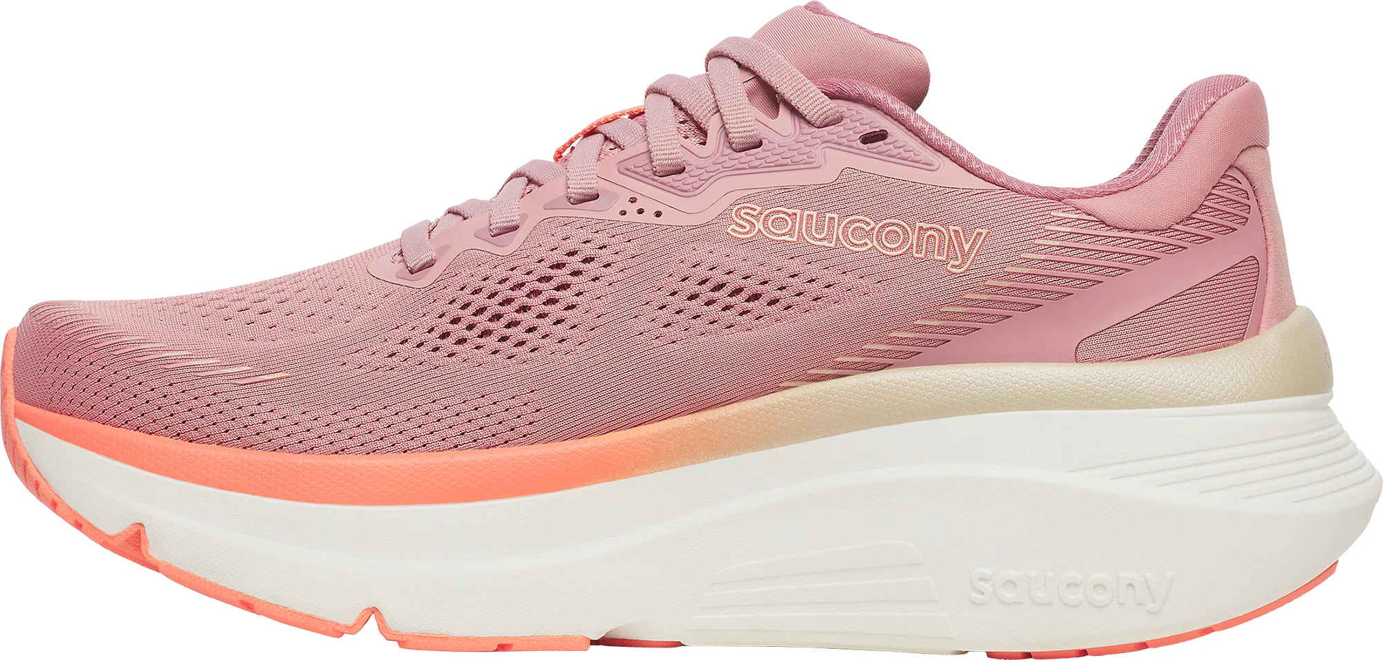 Saucony Guide 19 Womens Running Shoes - Pink - Image 3