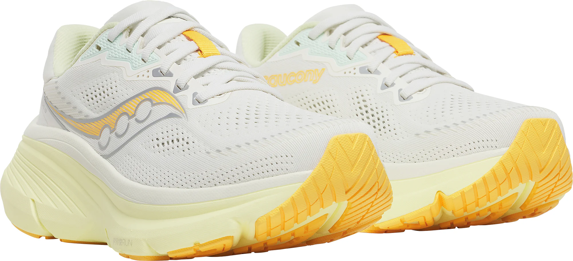 Saucony Guide 19 Womens Running Shoes - White - Image 6