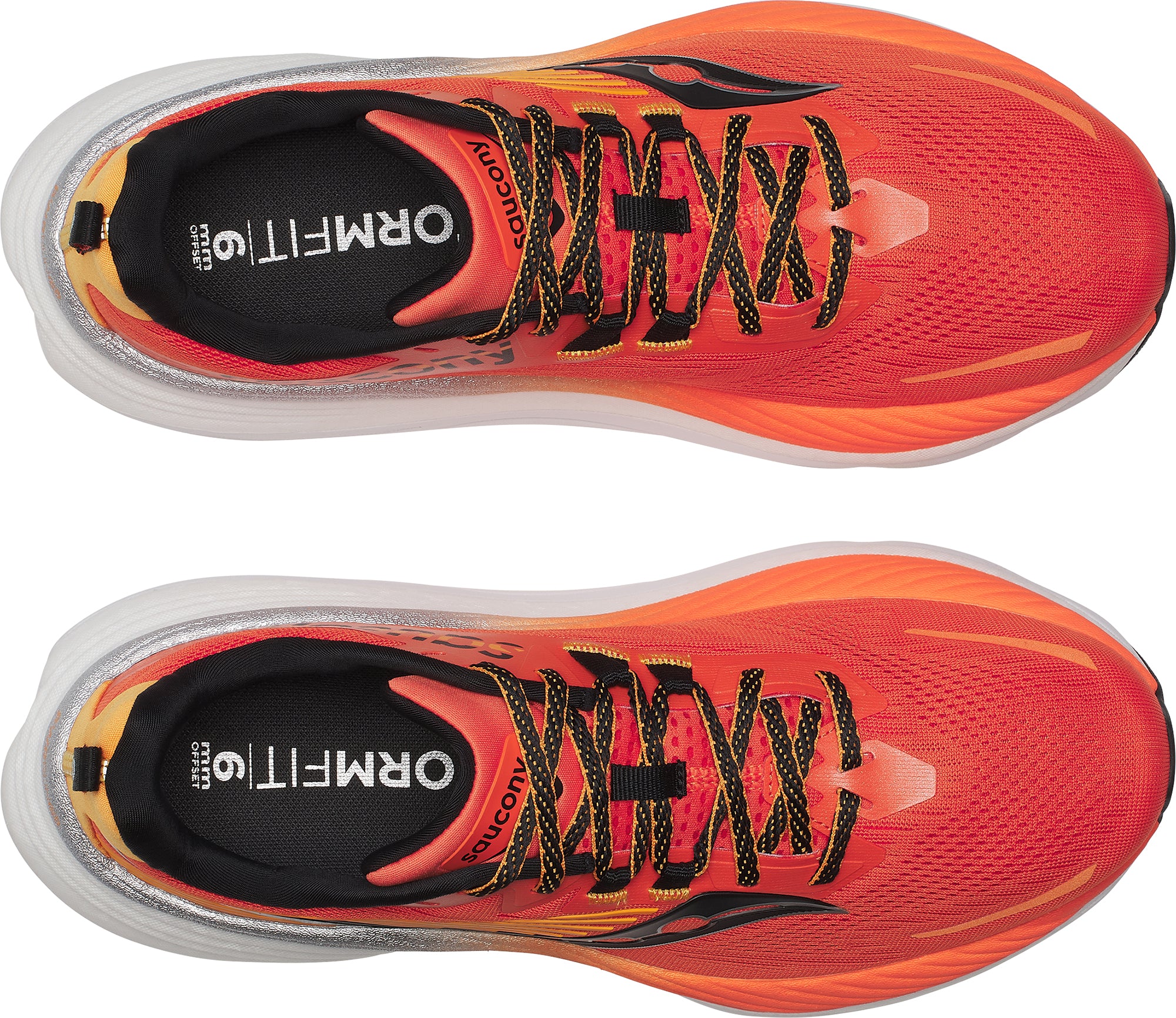 Saucony Hurricane 24 Mens Running Shoes - Orange - Image 4