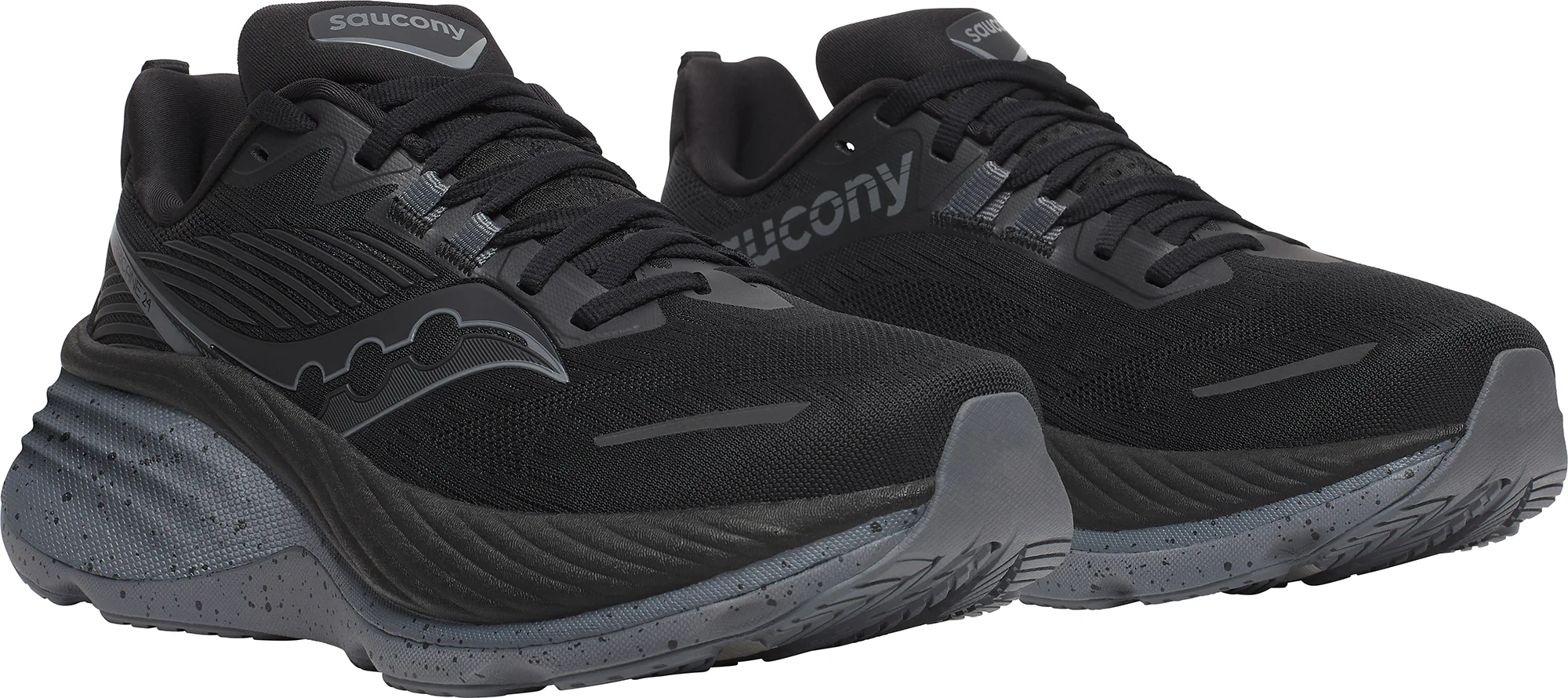 Saucony Hurricane 24 Womens Running Shoes - Black - Image 6