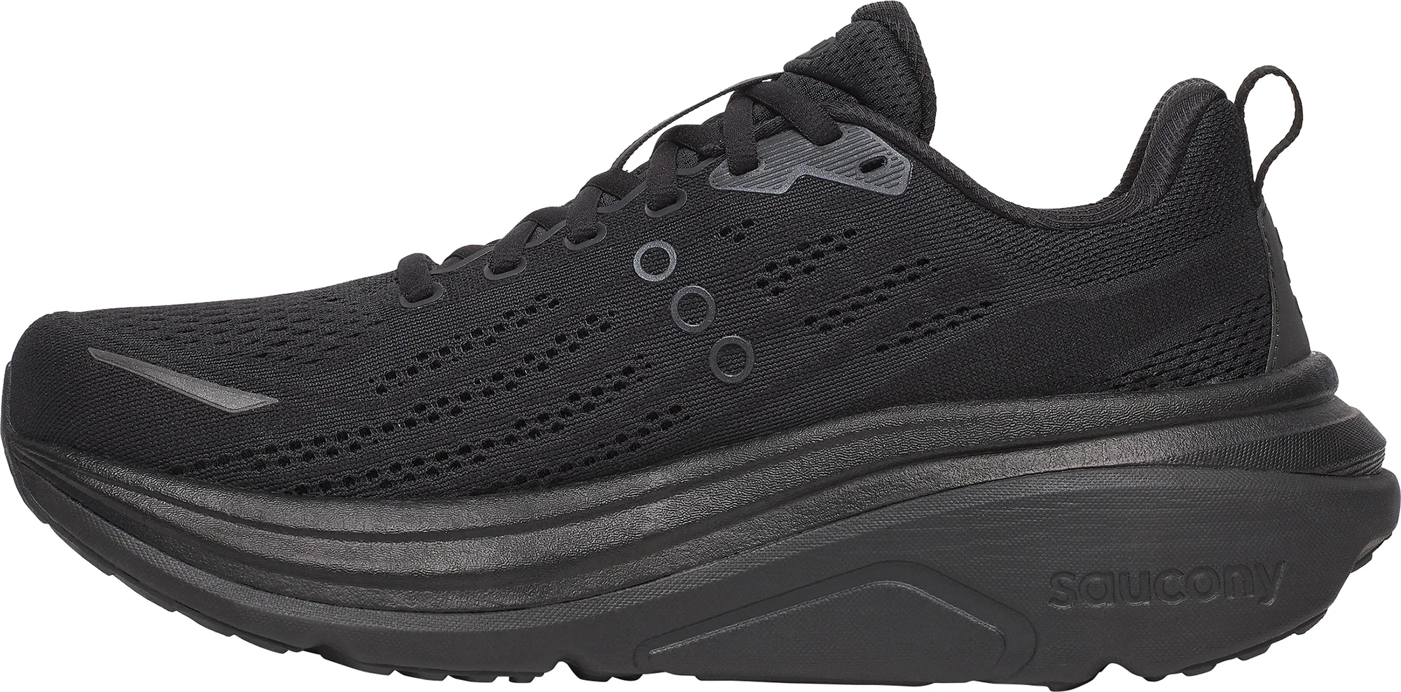 Saucony Hurricane 25 Mens Running Shoes - Black - Image 3