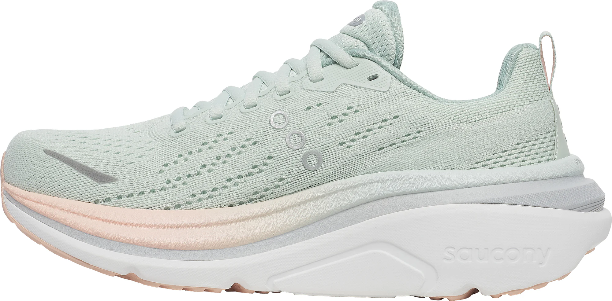 Saucony Hurricane 25 Womens Running Shoes - Green - Image 3
