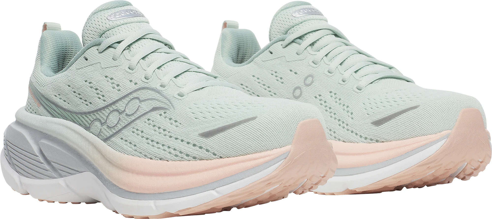 Saucony Hurricane 25 Womens Running Shoes - Green - Image 6