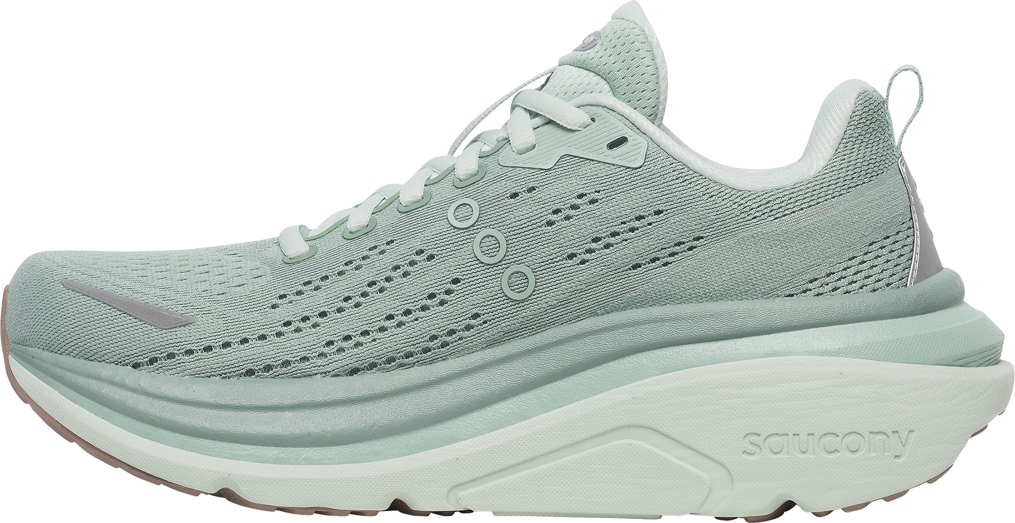 Saucony Hurricane 25 Womens Running Shoes - Green - Image 3