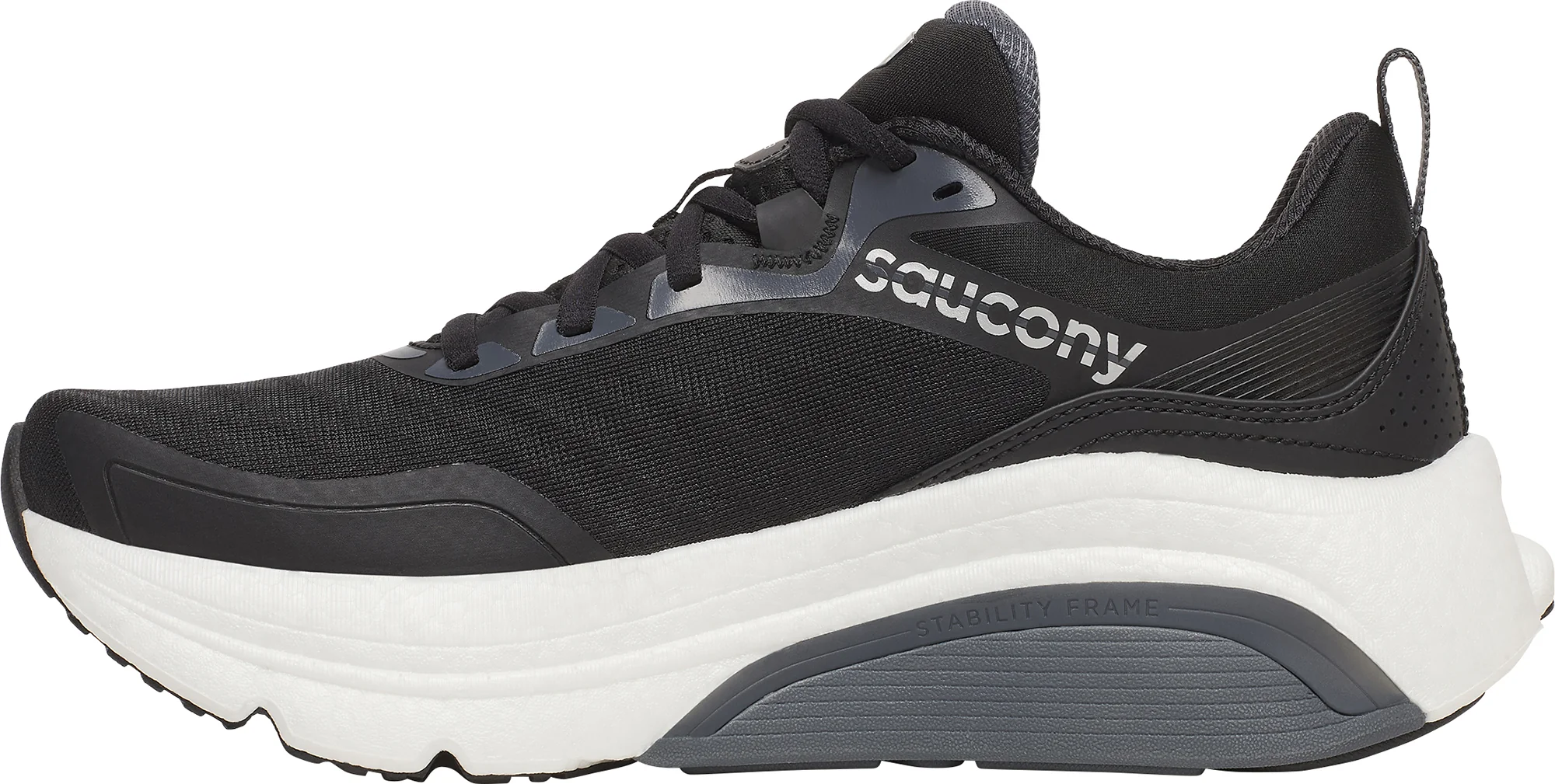 Saucony Omni 23 ST Womens Running Shoes - Black - Image 3