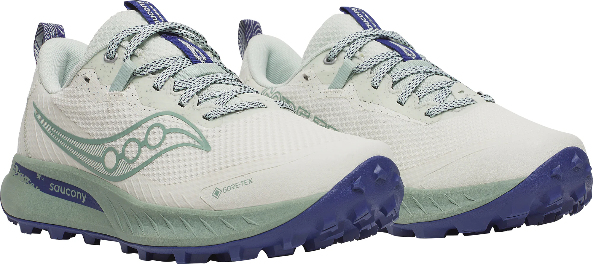 Saucony Peregrine 15 GORE-TEX Womens Trail Running Shoes - White - Image 6