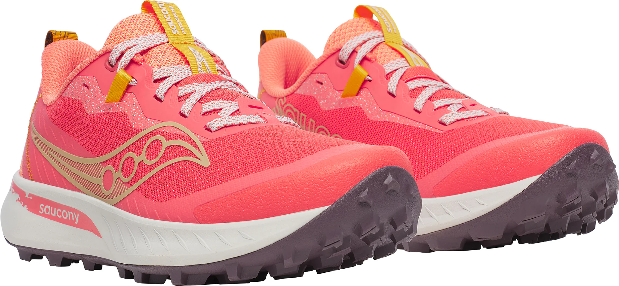 Saucony Peregrine 15 Womens Trail Running Shoes - Pink - Image 6