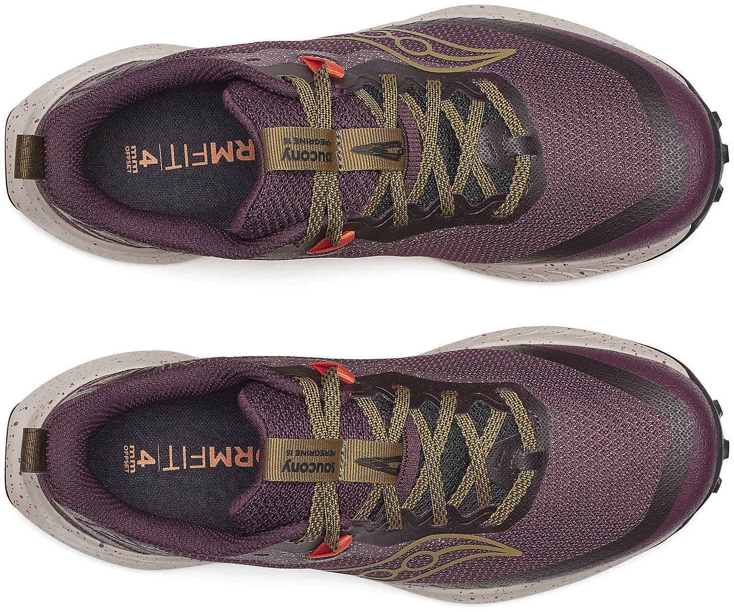 Saucony Peregrine 15 Womens Trail Running Shoes - Red - Image 4