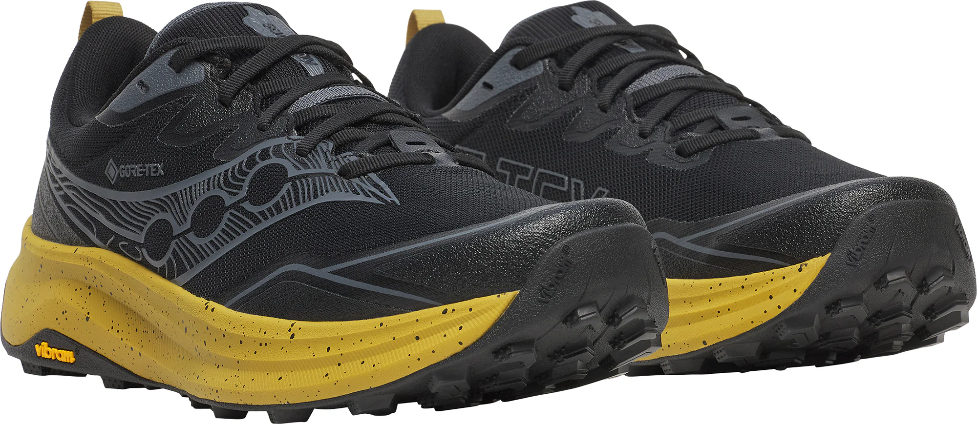 Saucony Peregrine 16 GORE-TEX Mens Trail Running Shoes - Black - Image 6