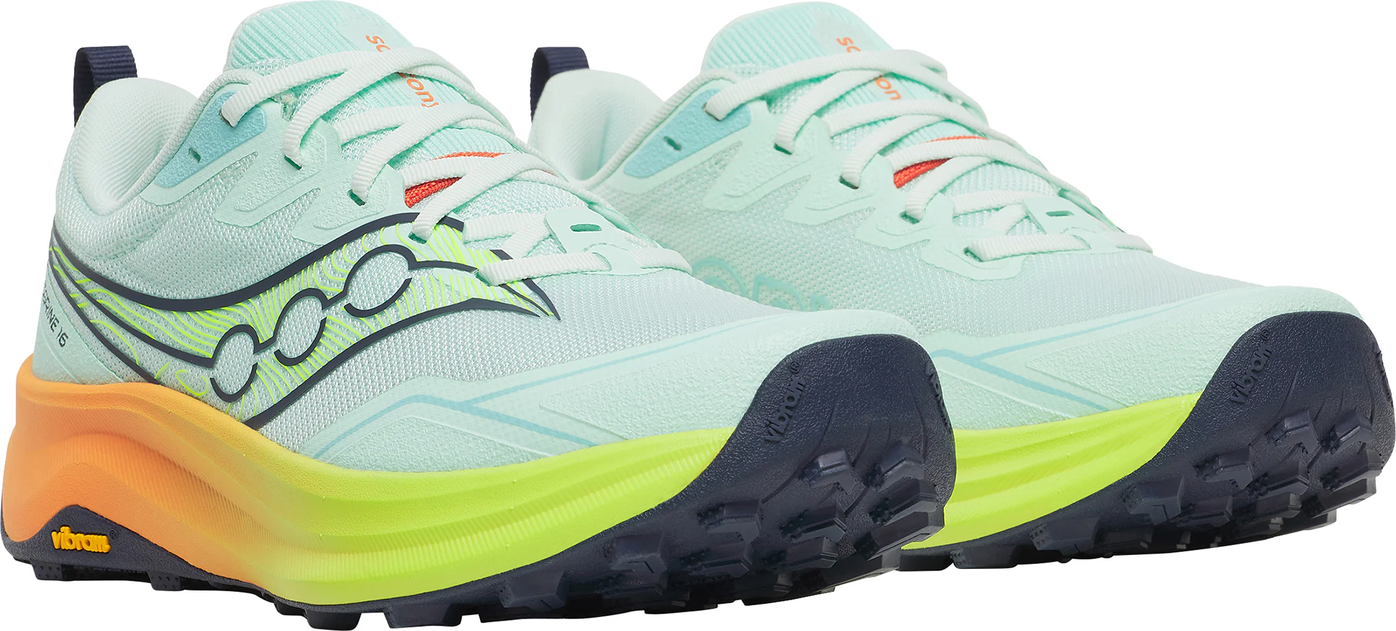 Saucony Peregrine 16 Womens Trail Running Shoes - Blue - Image 6