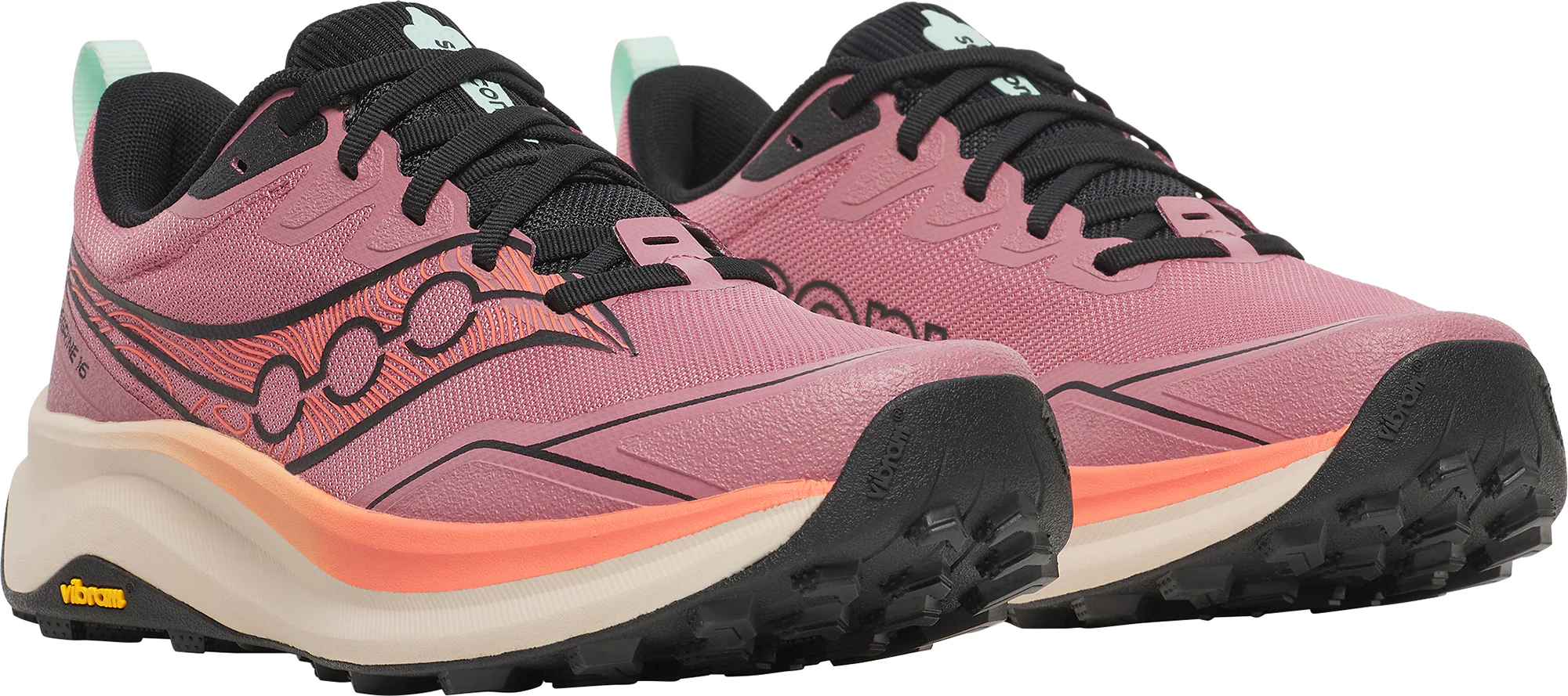 Saucony Peregrine 16 Womens Trail Running Shoes - Pink - Image 6