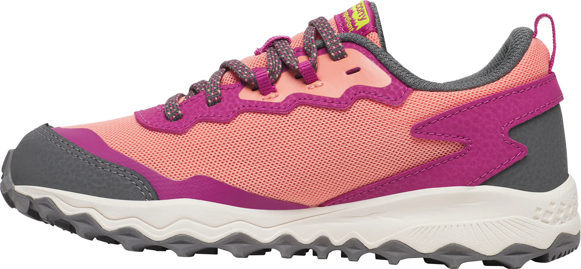 Saucony Peregrine KDZ Shield Junior Trail Running Shoes - Pink - Image 3