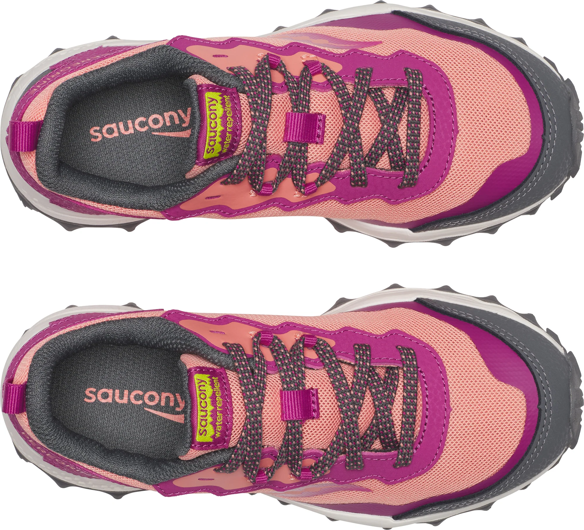 Saucony Peregrine KDZ Shield Junior Trail Running Shoes - Pink - Image 4