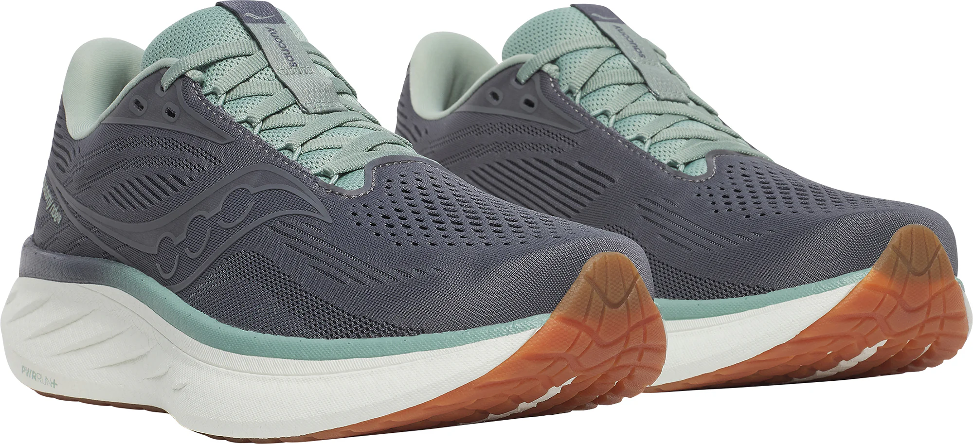 Saucony Ride 18 Mens Running Shoes - Grey - Image 6