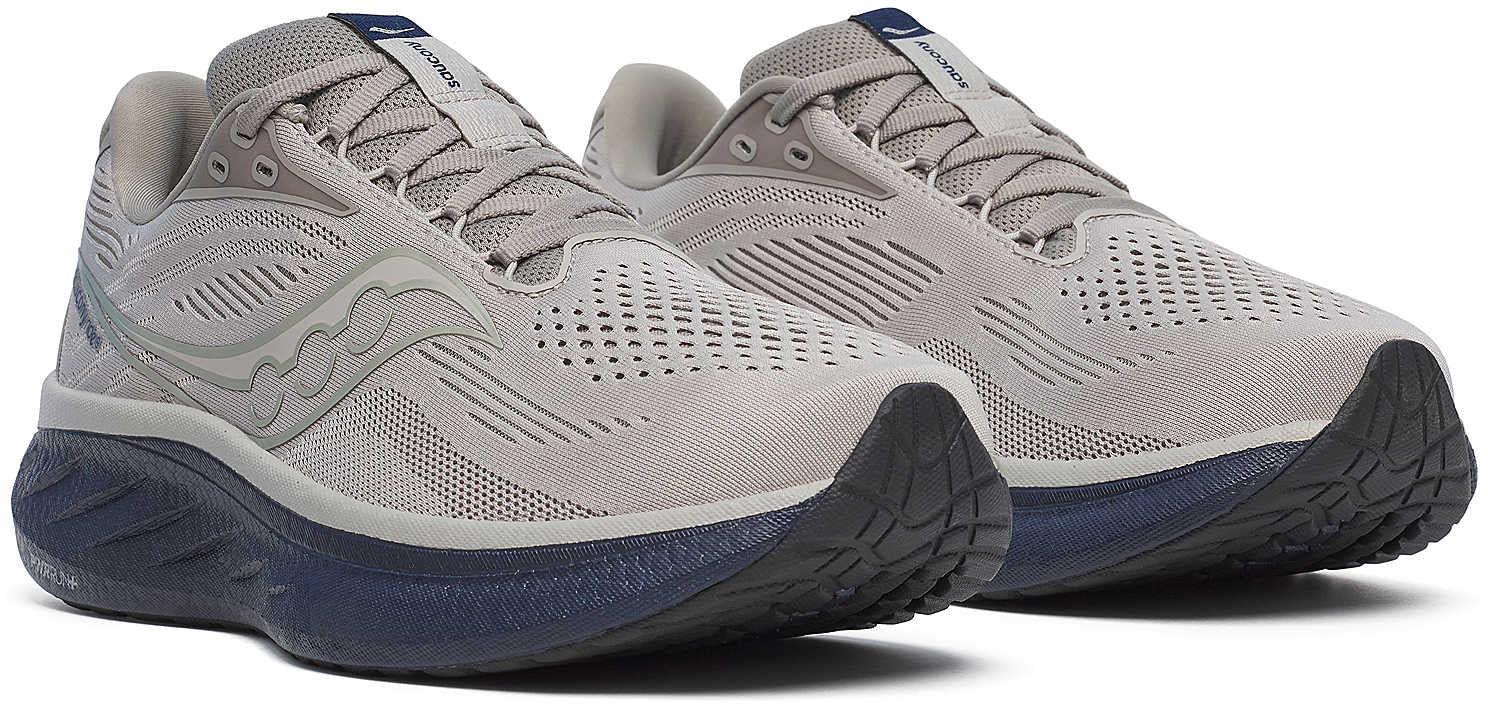 Saucony Ride 18 Mens Running Shoes - Grey - Image 6