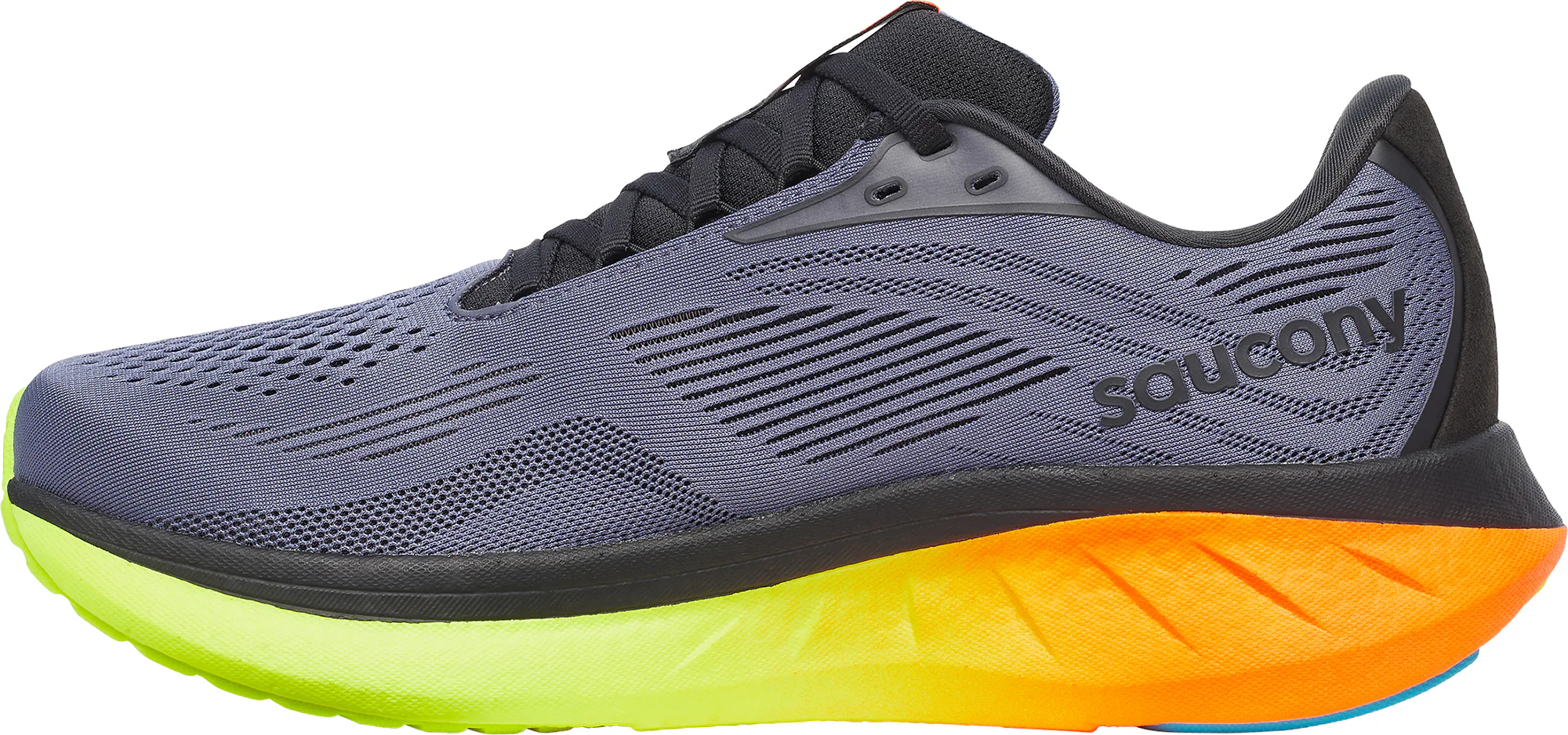 Saucony Ride 18 Mens Running Shoes - Grey - Image 3