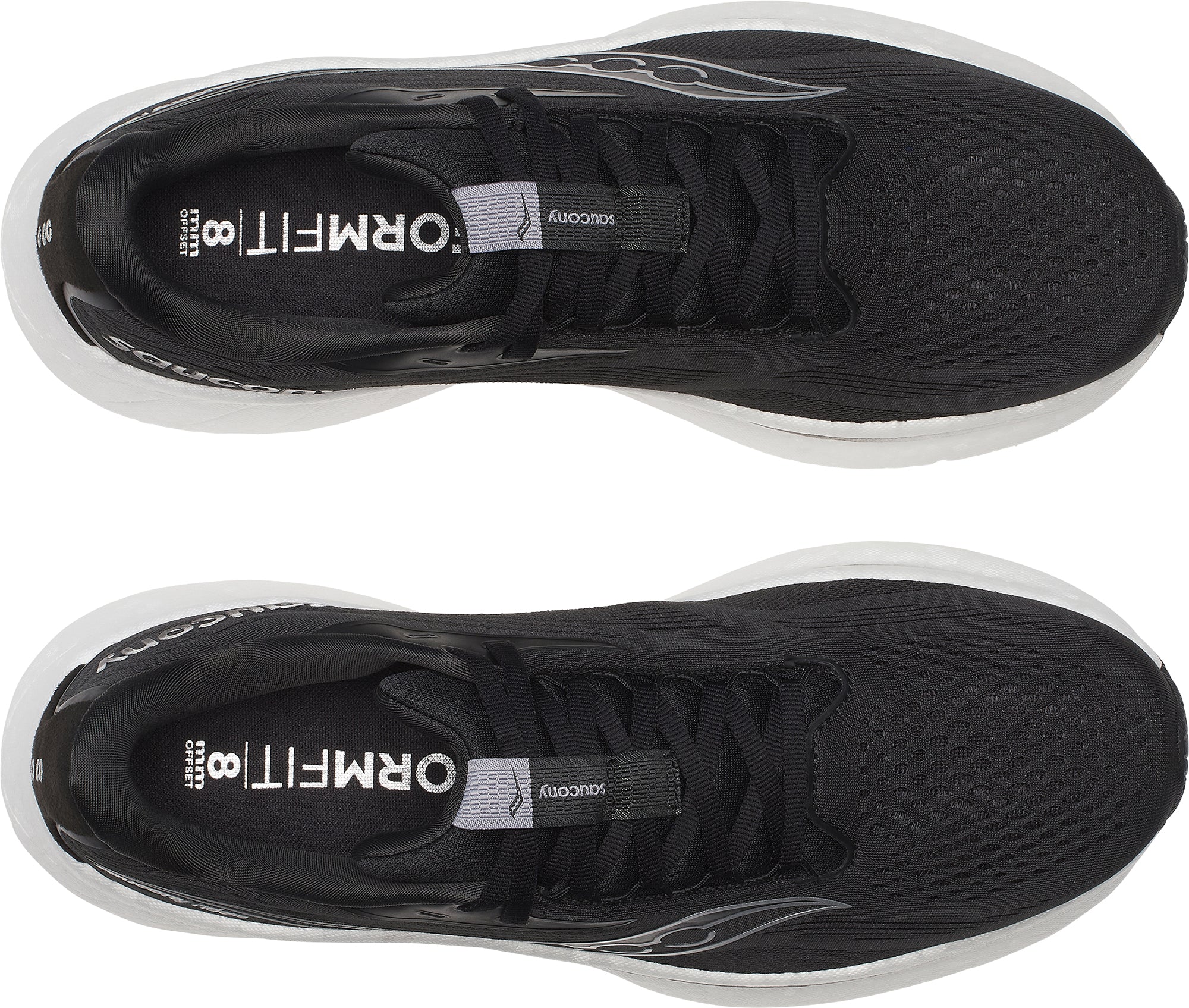 Saucony Ride 18 WIDE FIT Mens Running Shoes - Black - Image 4