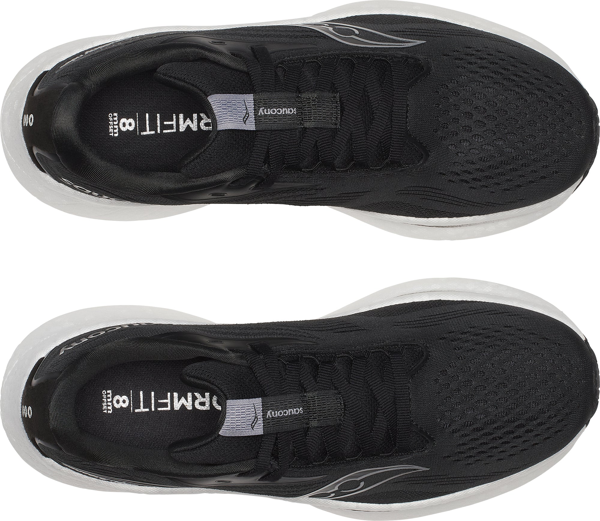 Saucony Ride 18 WIDE FIT Womens Running Shoes - Black - Image 4