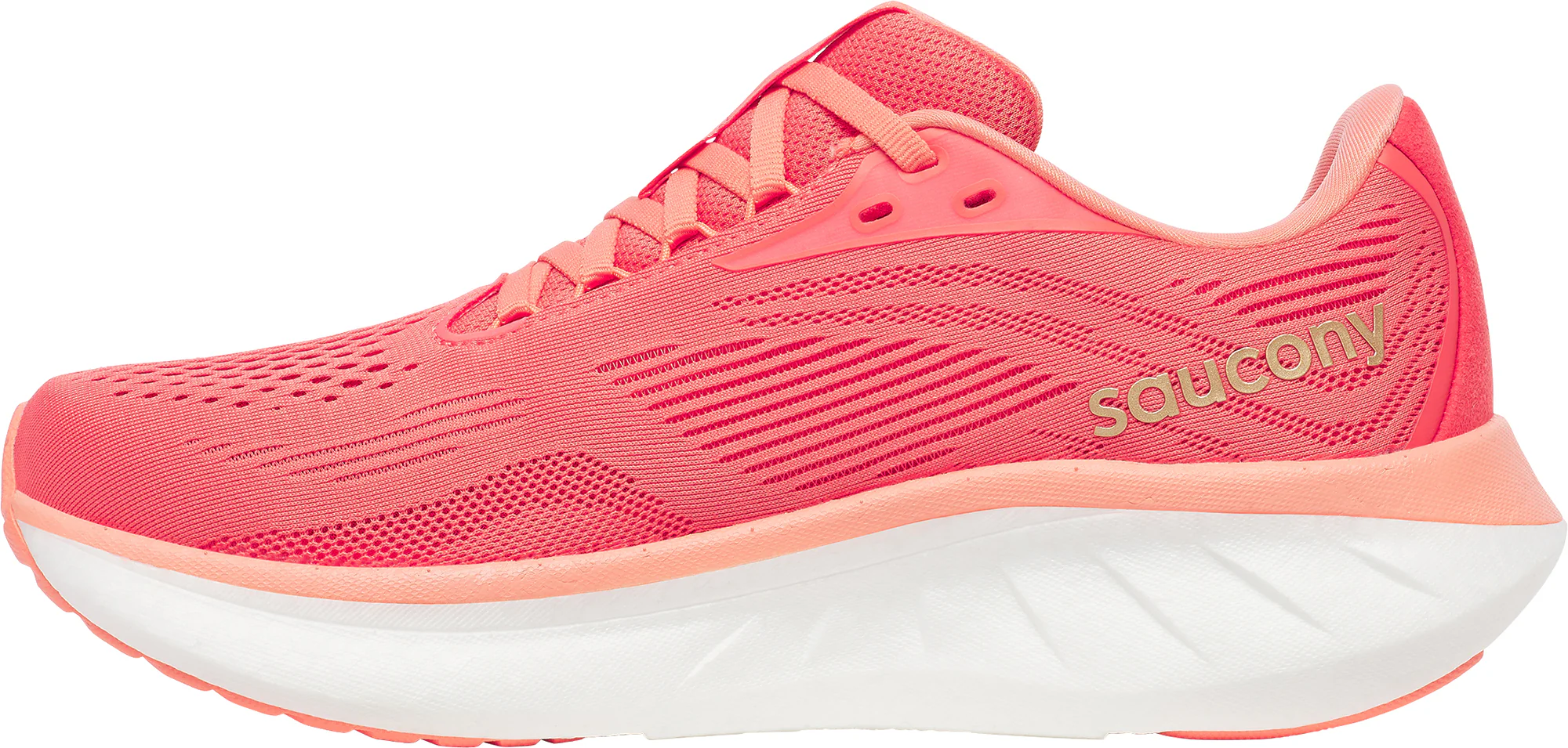 Saucony Ride 18 Womens Running Shoes - Pink - Image 3