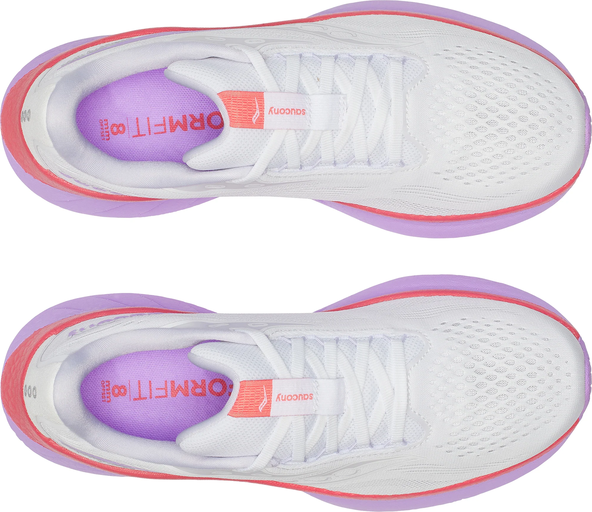 Saucony Ride 18 Womens Running Shoes - White - Image 4