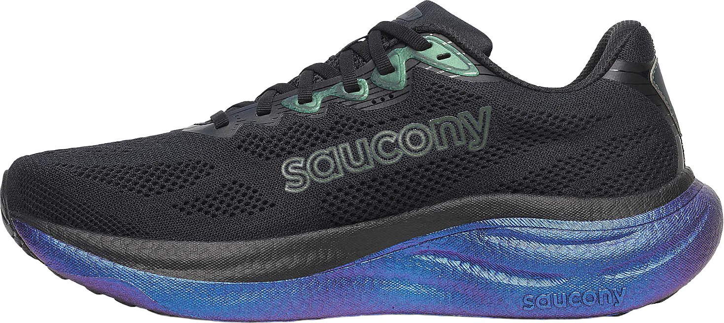 Saucony Ride 19 Mens Running Shoes - Black - Image 3