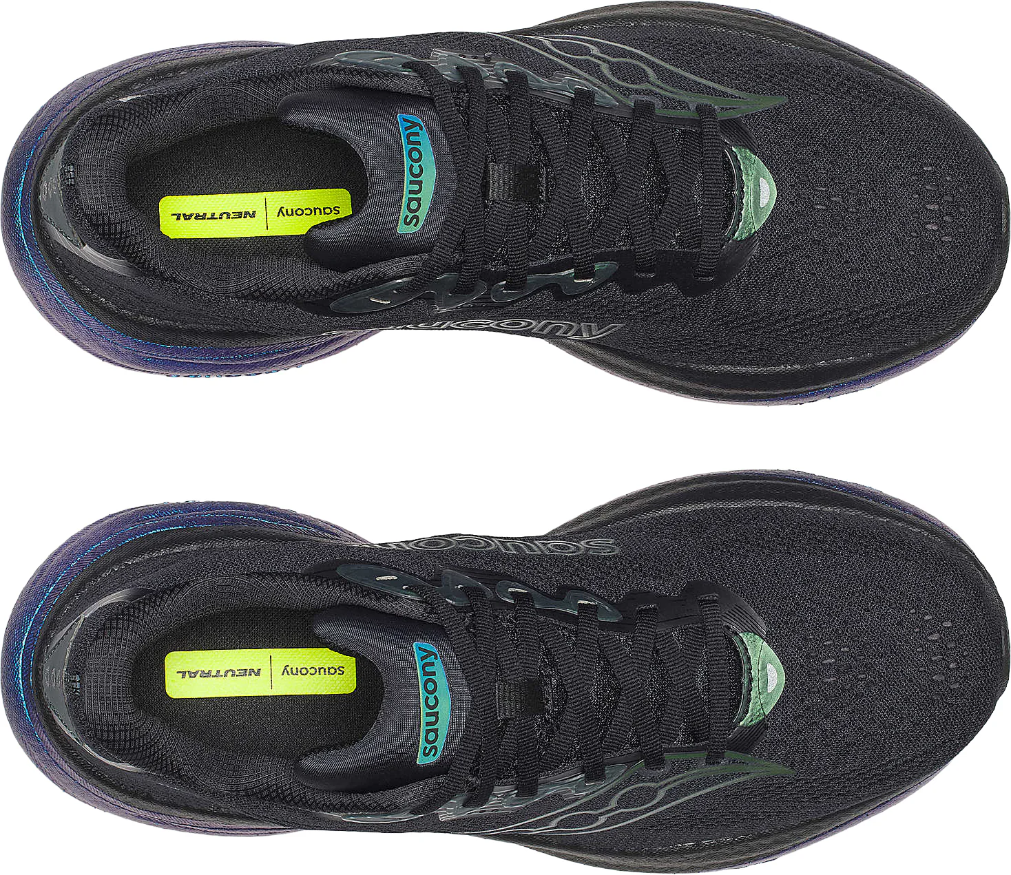 Saucony Ride 19 Mens Running Shoes - Black - Image 4
