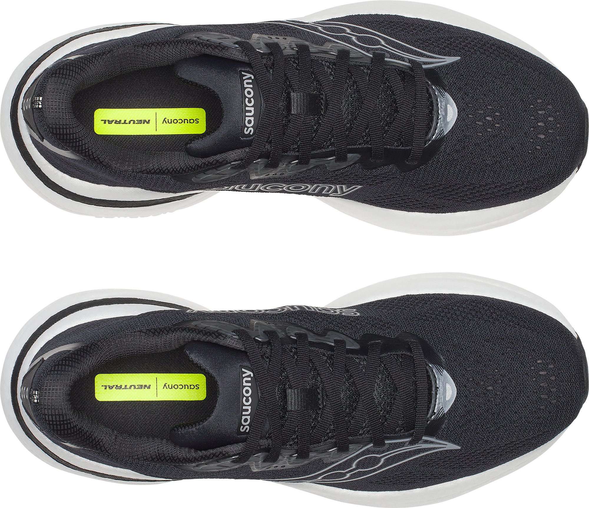 Saucony Ride 19 WIDE FIT Mens Running Shoes - Black - Image 4