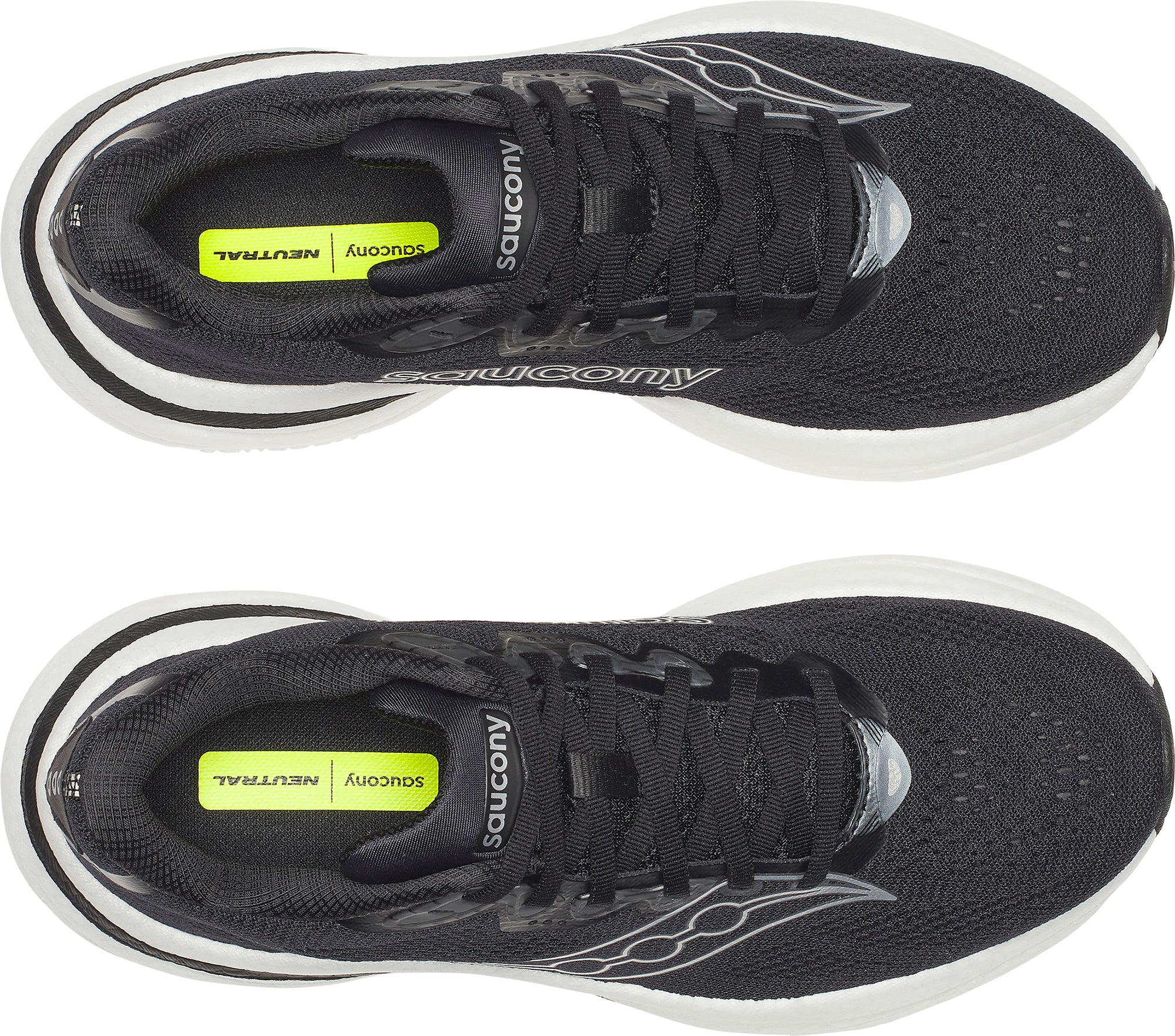 Saucony Ride 19 WIDE FIT Womens Running Shoes - Black - Image 4