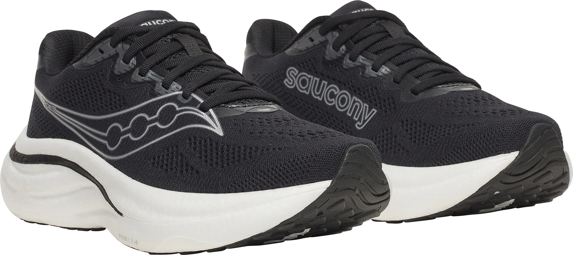 Saucony Ride 19 Womens Running Shoes - Black - Image 6