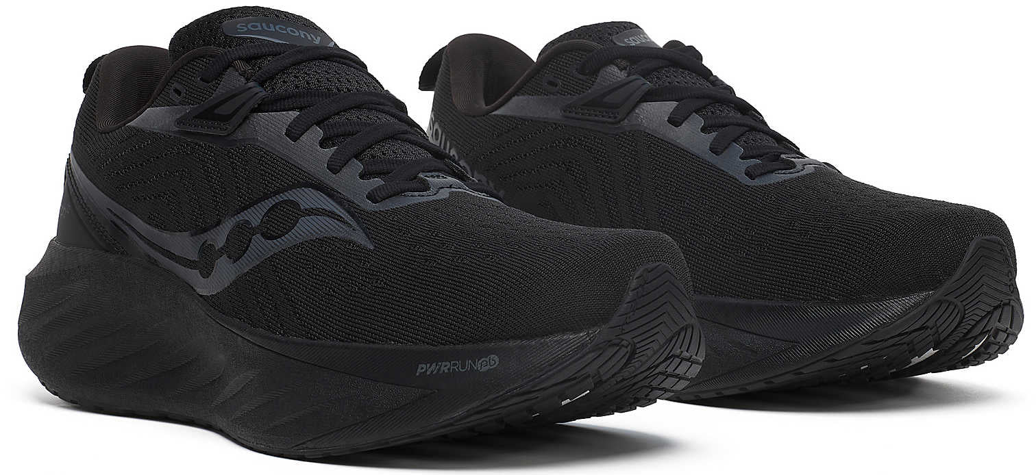 Saucony Triumph 22 Mens Running Shoes - Black - Image 6