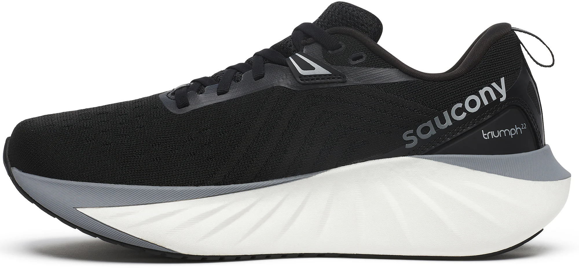 Saucony Triumph 22 Mens Running Shoes - Black - Image 3
