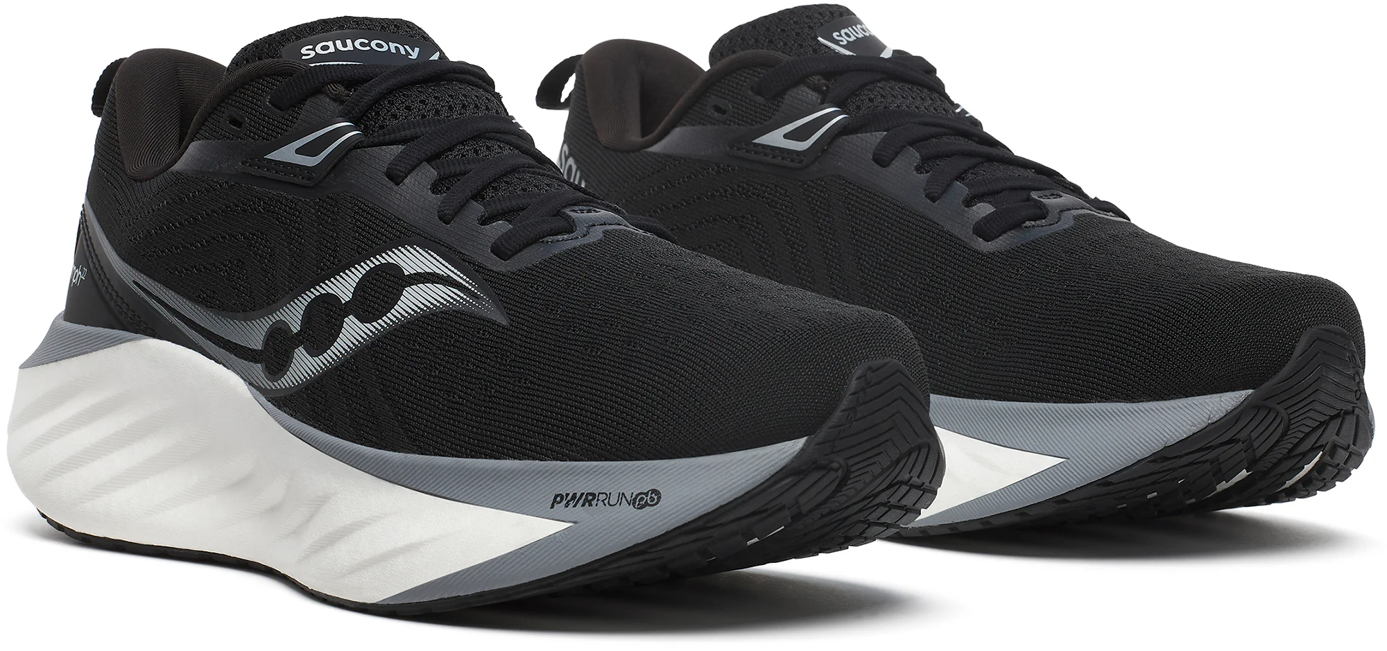 Saucony Triumph 22 Mens Running Shoes - Black - Image 6