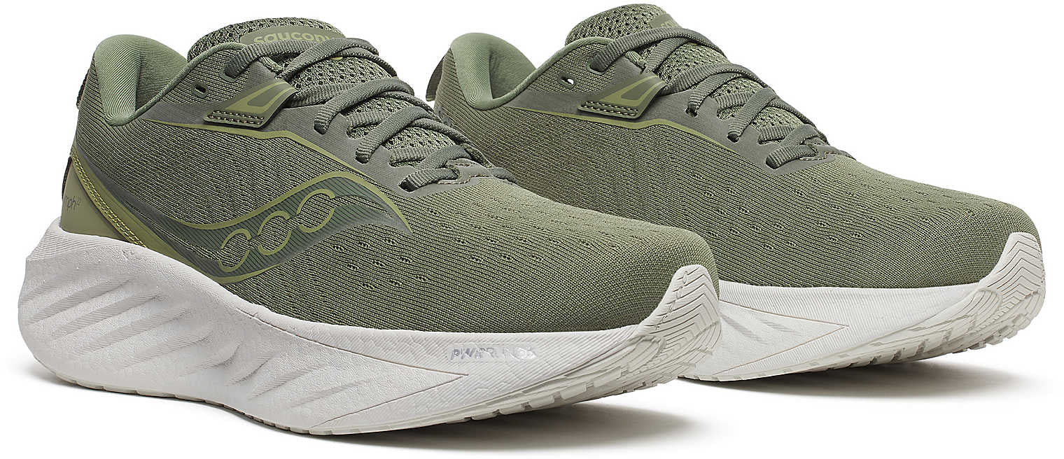 Saucony Triumph 22 Mens Running Shoes - Green - Image 6