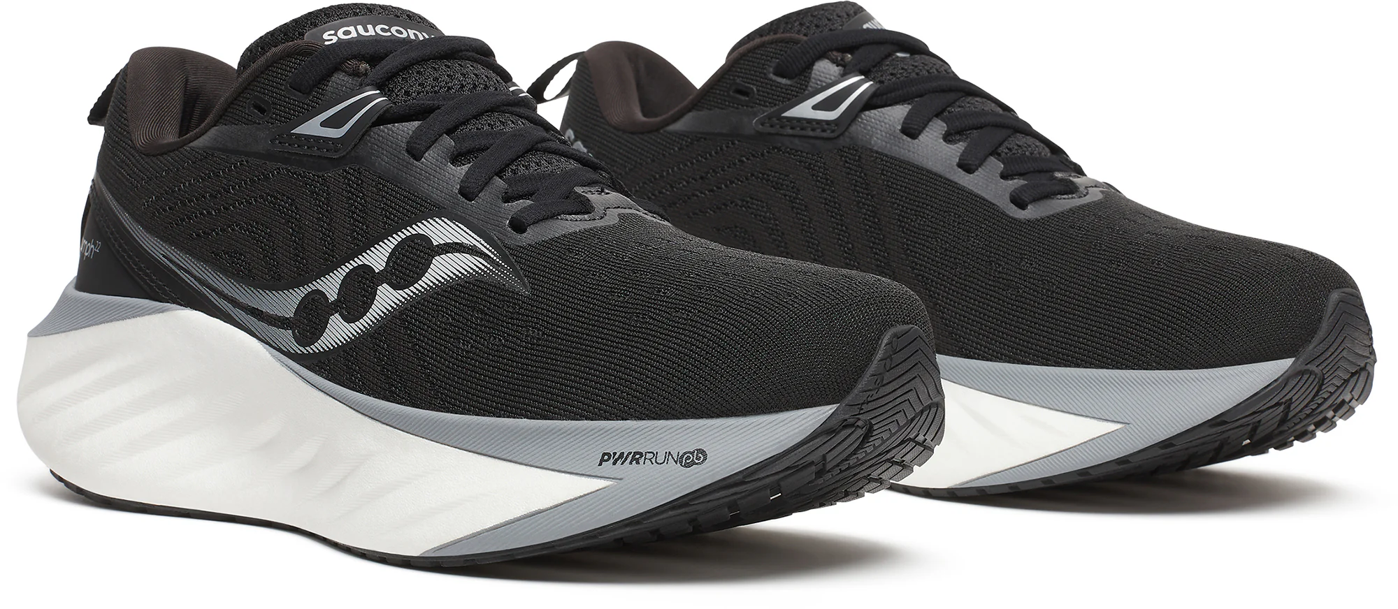 Saucony Triumph 22 Womens Running Shoes - Black - Image 6