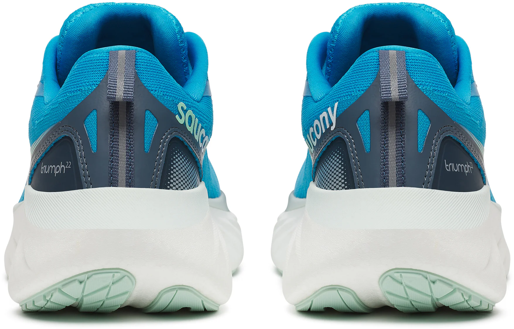 Saucony Triumph 22 Womens Running Shoes - Blue - Image 5
