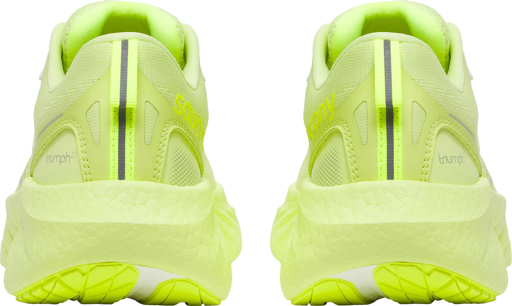 Saucony Triumph 22 Womens Running Shoes - Yellow - Image 5