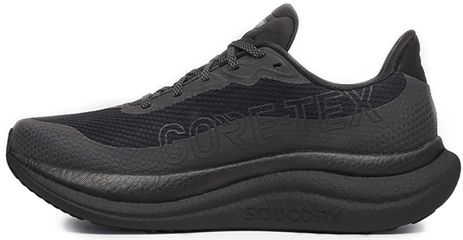 Saucony Triumph 23 GORE-TEX Mens Running Shoes - Black - Image 3