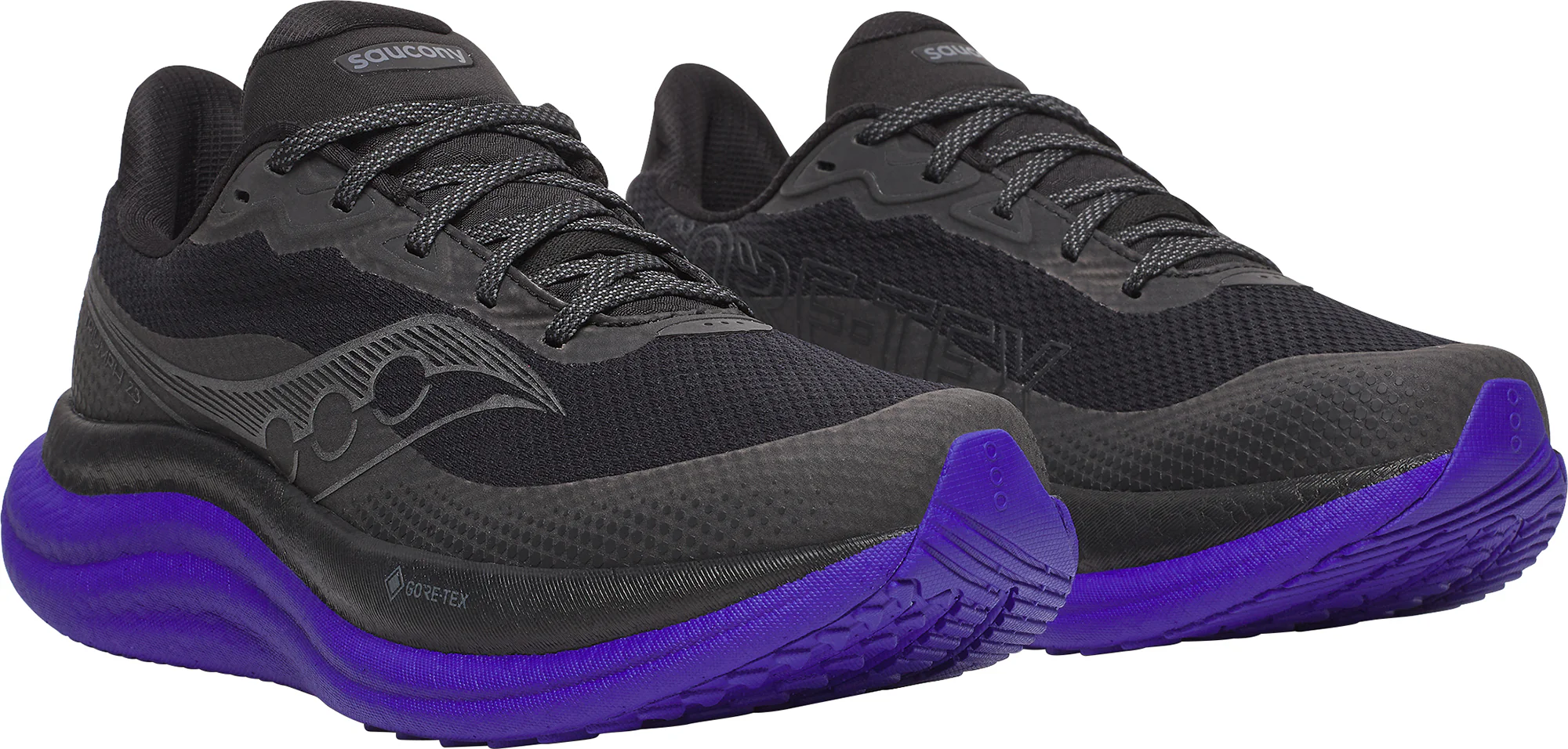 Saucony Triumph 23 GORE-TEX Mens Running Shoes - Black - Image 6