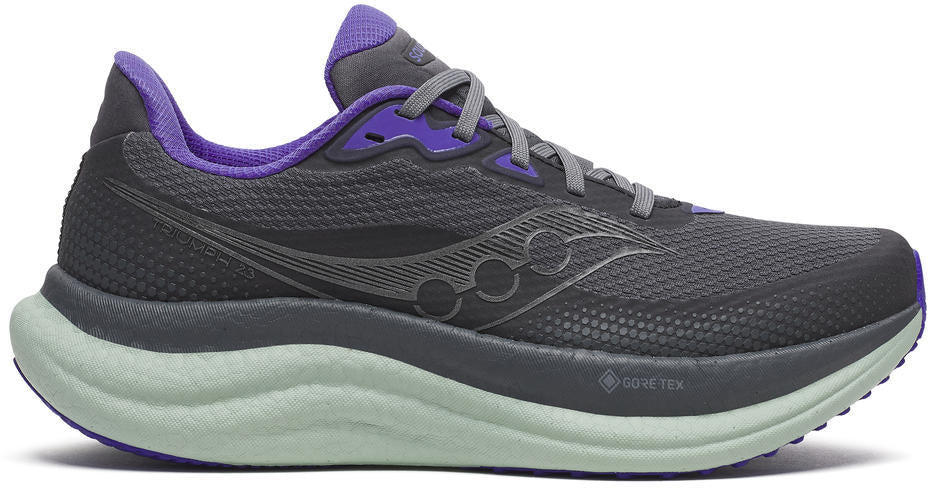 Saucony Triumph 23 GORE-TEX Womens Running Shoes - Grey