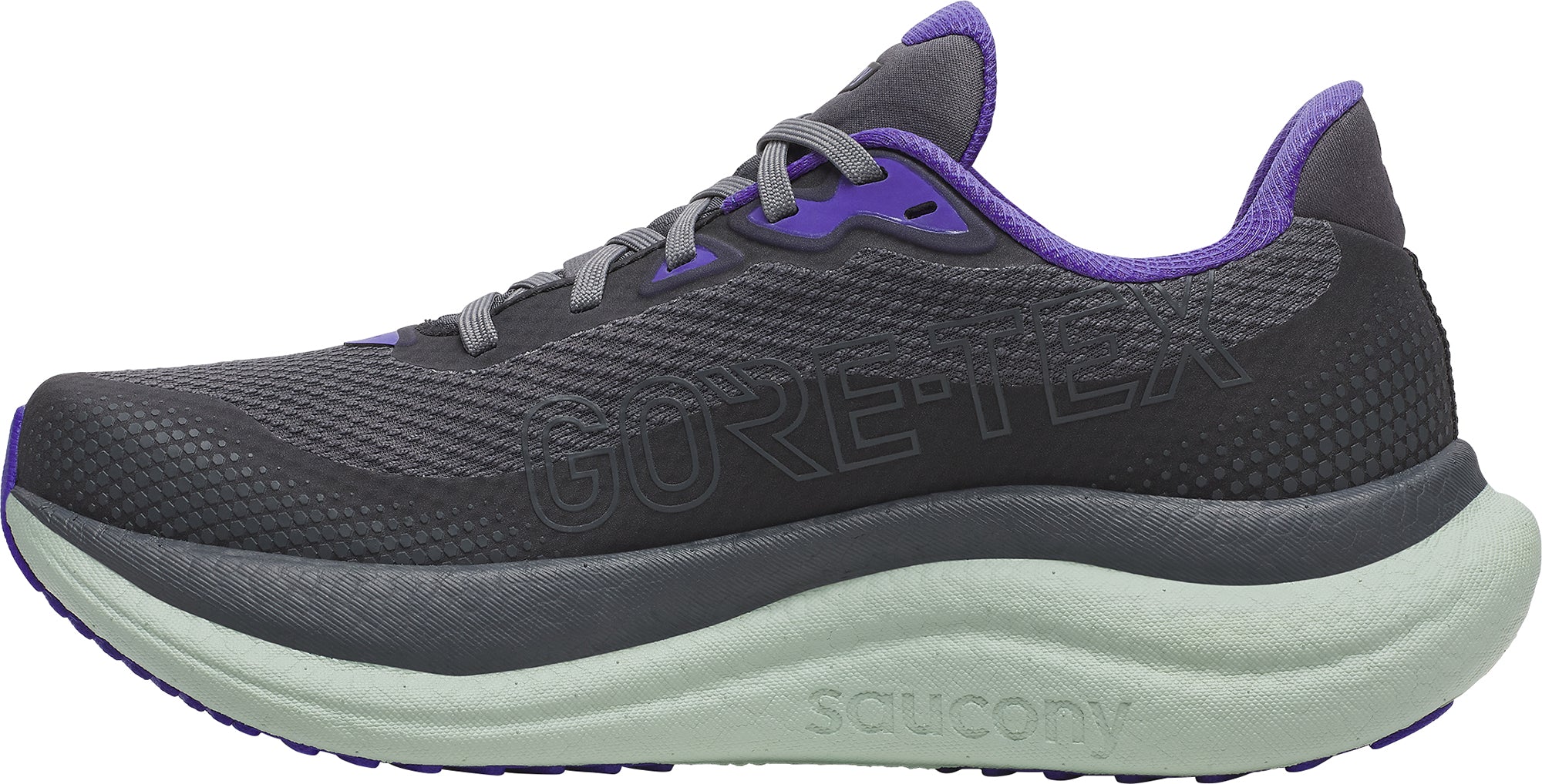 Saucony Triumph 23 GORE-TEX Womens Running Shoes - Grey - Image 3