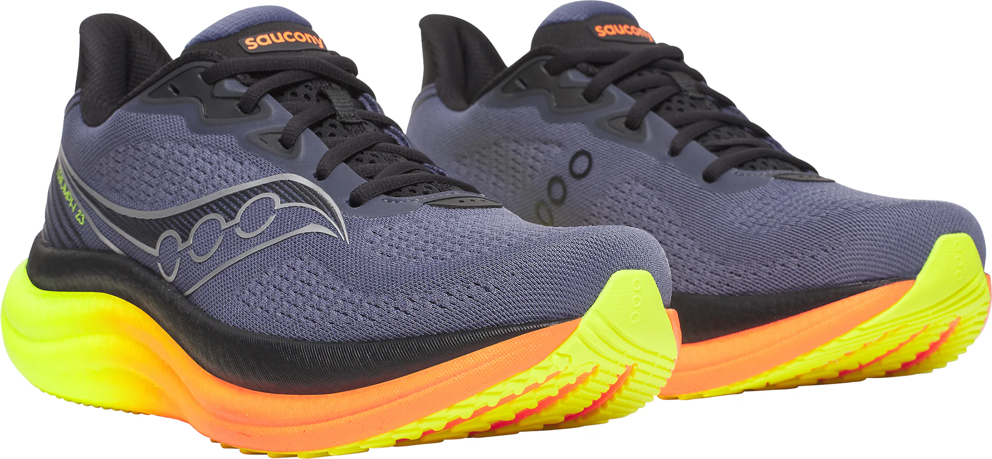 Saucony Triumph 23 Mens Running Shoes - Grey - Image 6
