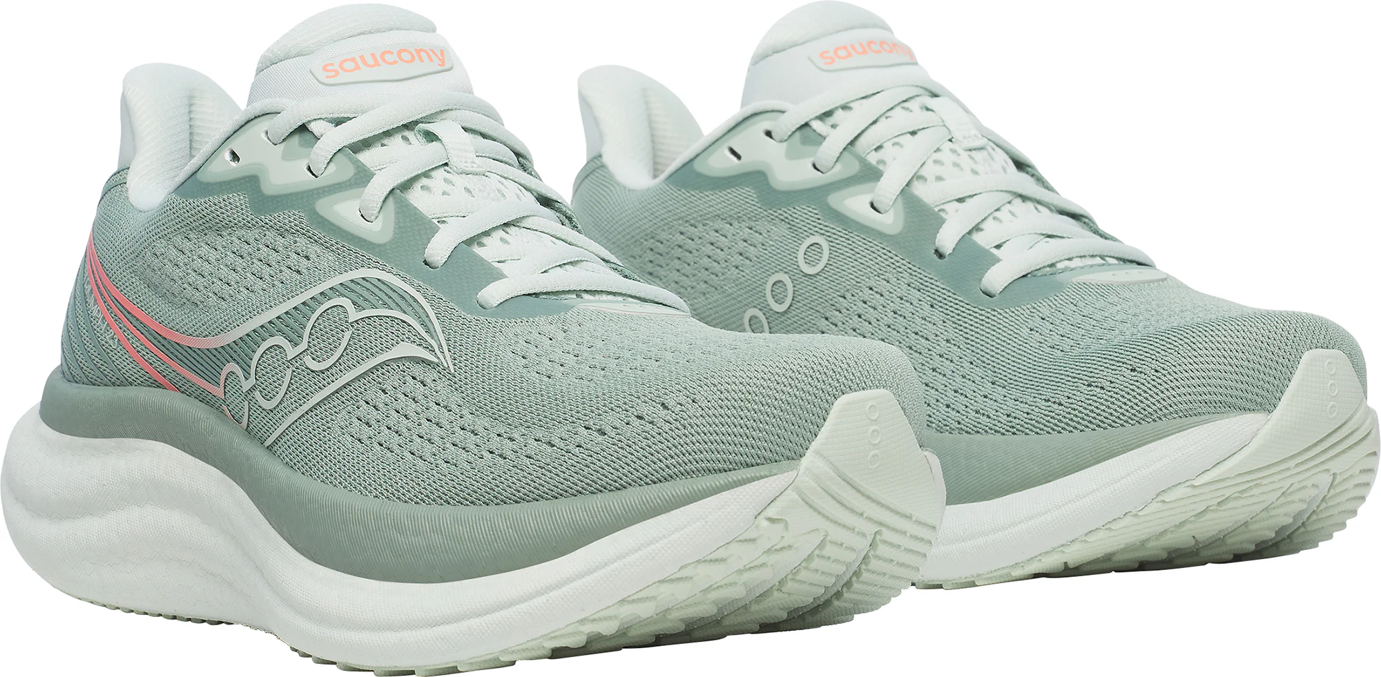 Saucony Triumph 23 Womens Running Shoes - Green - Image 6